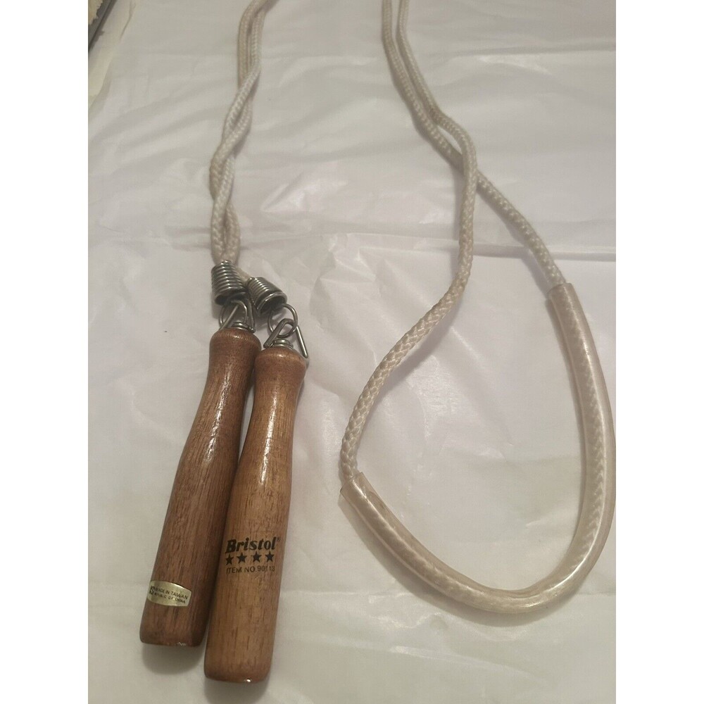Bristol  item number 90113 Jumprope with wood handles swivels